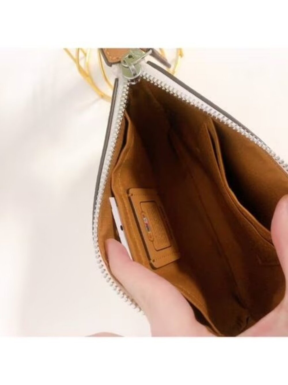 Coach CJ657 Nolita 19 With Rainbow Print IN Chalk Multi - Picture 3 of 5